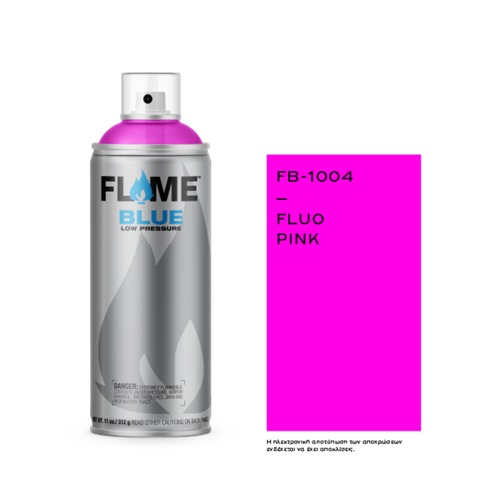 Spray Flame Blue 400ml, Neon Pink